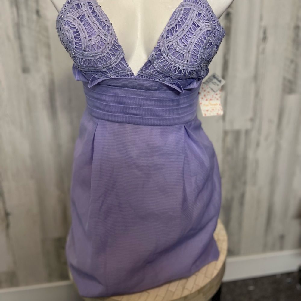 Purple dress with laced top size small